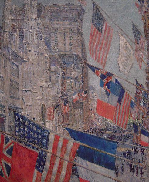 Childe Hassam Allies Day, May 1917 oil painting image